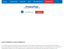 Tablet Screenshot of freezpak.com